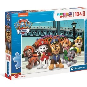 Clementoni - Pat' Patrouille - Puzzle 104 pieces Maxi - Mixte - 4 ans et plus - Fabriqué en Italie