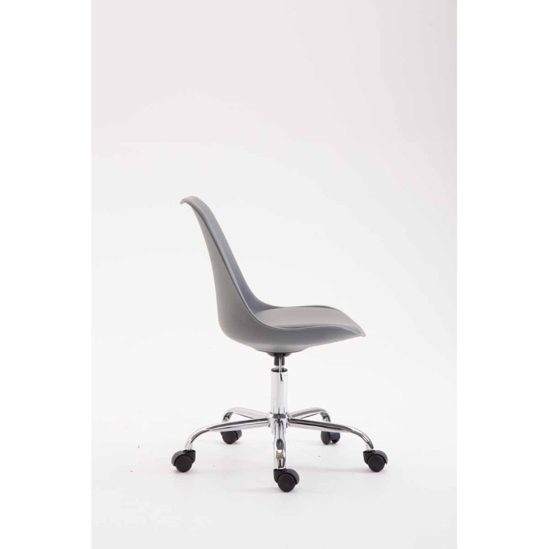 Fauteuil de bureau Toulouse, plastique gris