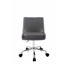 Tabouret de travail Club simili cuir gris