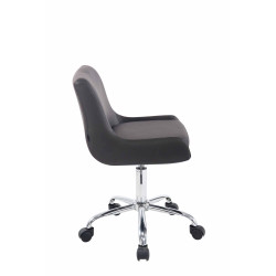 Tabouret de travail Club simili cuir gris