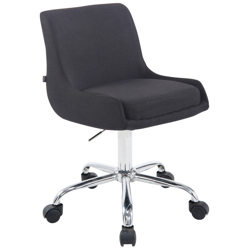 Tabouret de travail Club tissu noir