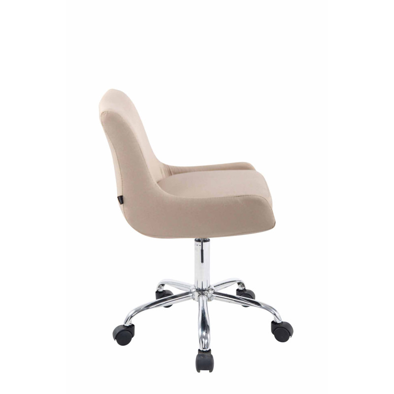 Tabouret de travail Club tissu crème