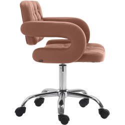 Tabouret de travail Dublin, simili cuir cognac