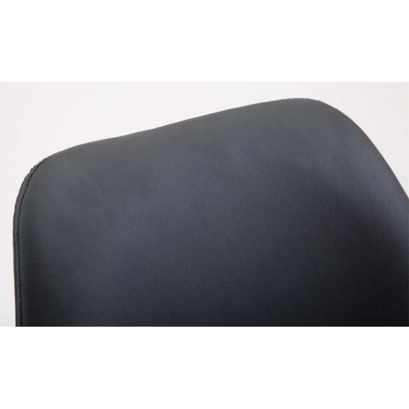 Set 2 sgabelli Cannes in similpelle nero,natura