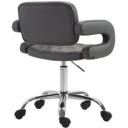 Tabouret de travail Dublin, similicuir gris