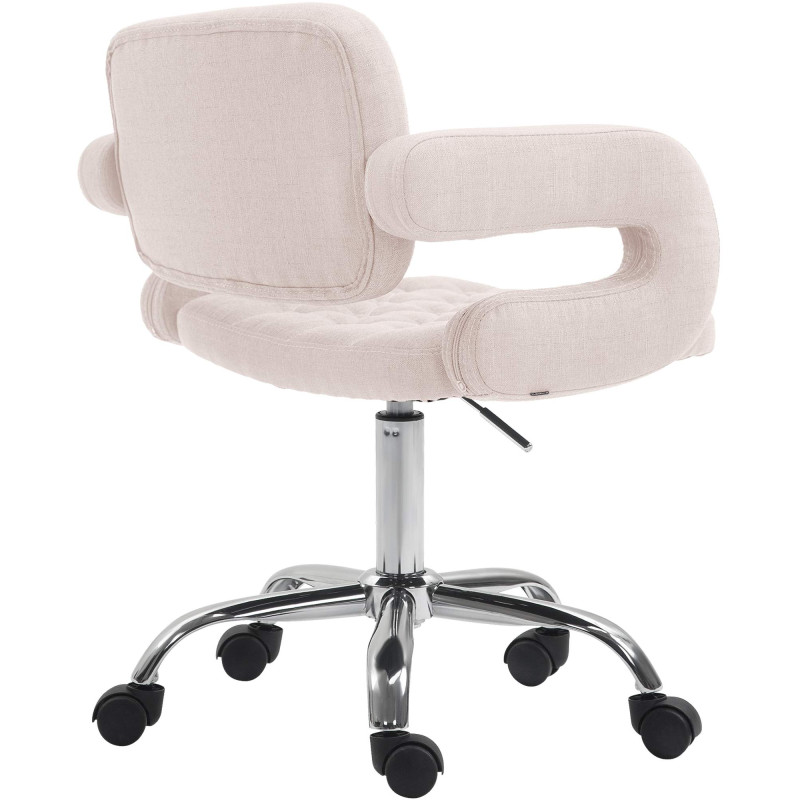Tabouret de travail Dublin en tissu beige