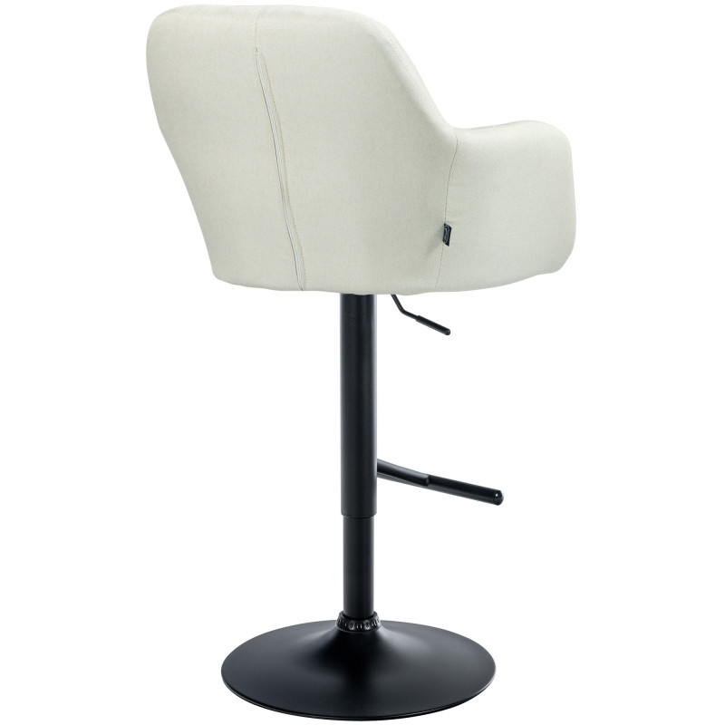 Tabouret de bar Natoma tissu crème
