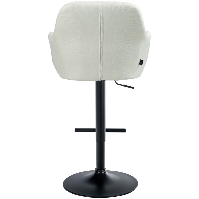 Tabouret de bar Natoma tissu crème