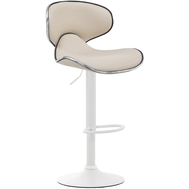 Sgabello Las Vegas V2 in similpelle crema,bianco