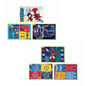 Clementoni - Pupitre Spidey - Jeu éducatif - Découvre les formes, les couleurs, les chiffres, l'espace et les dimensions - Dés 4