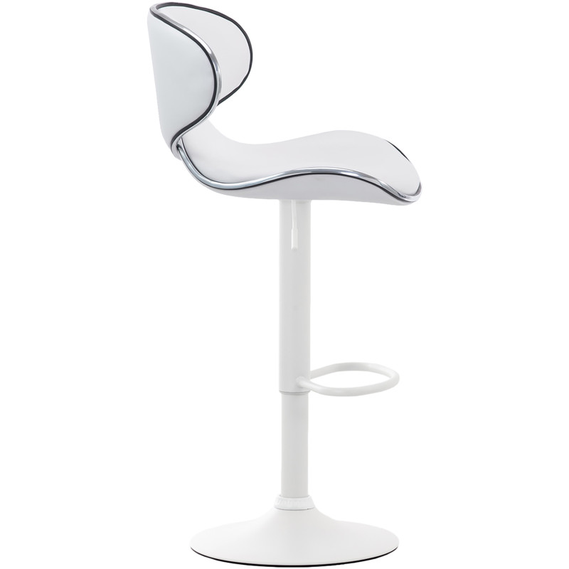 Sgabello Las Vegas V2 in similpelle bianco,bianco