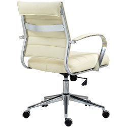 Fauteuil de bureau Oakland, similicuir crème