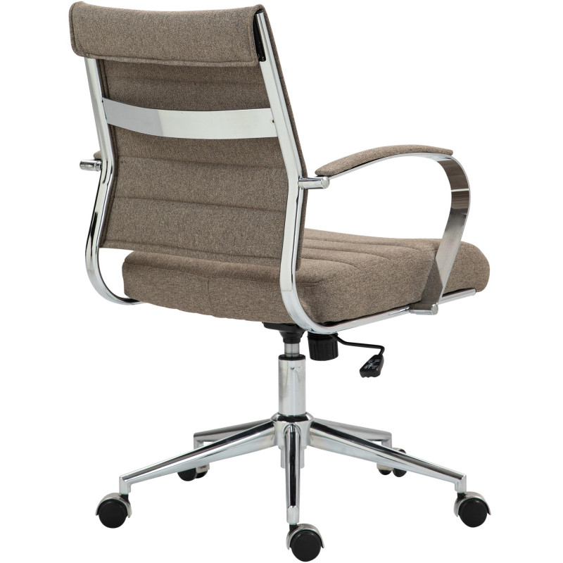 Fauteuil de bureau Oakland tissu taupe