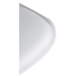 Lot de 2 tabourets de bar Aveiro en similicuir blanc