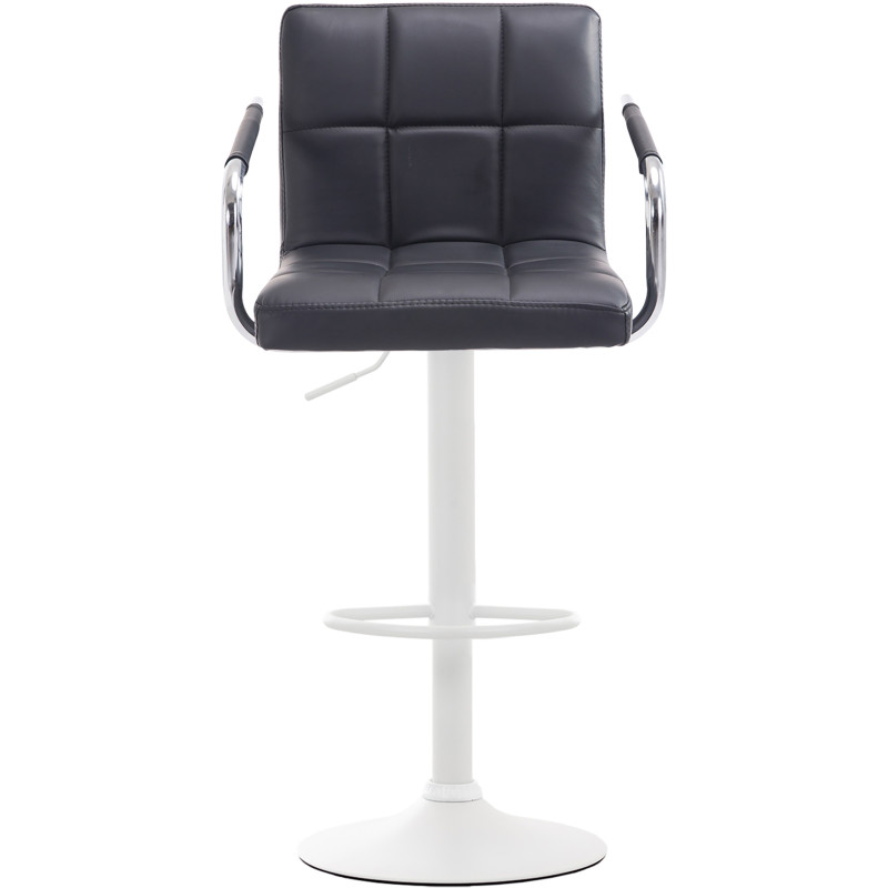 Sgabello Lucy V2 in similpelle nero,bianco