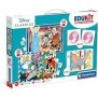 Clementoni - Edukit - Disney - Coffret apprentissage 4 en 1 - 2 puzzles, 1 mémo, 1 jeu de 6 cubes - Fabriqué en Italie - Dés 4an