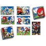 Clementoni - Edukit - Sonic - Coffret apprentissage 4 en 1 - 2 puzzles, 1 mémo, 1 jeu de 6 cubes - Fabriqué en Italie -Dés 4ans