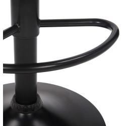 Tabouret de bar en velours Feni noir