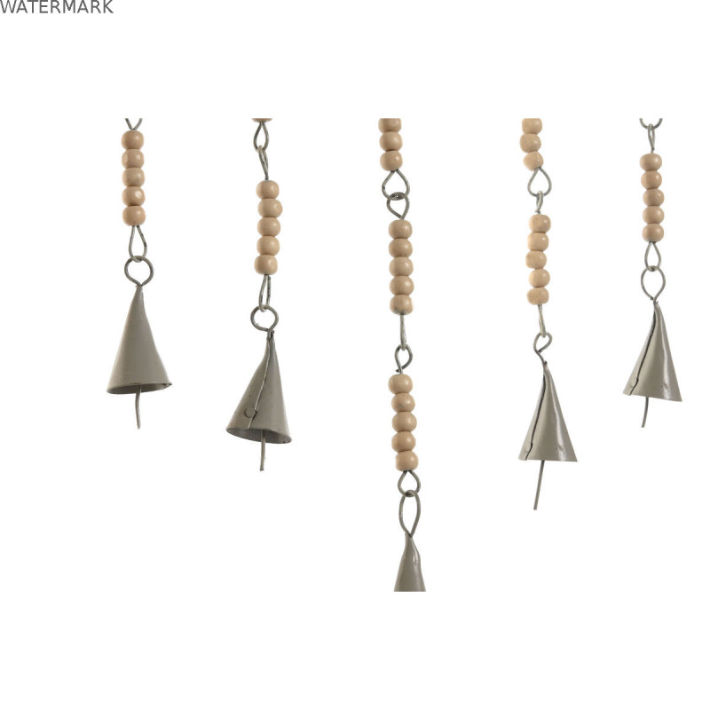 Décoration Suspendue Home ESPRIT Bleu Blanc Gris Rose Fer Arbre Buda Oriental 33 x 1 x 77 cm (4 Unités)