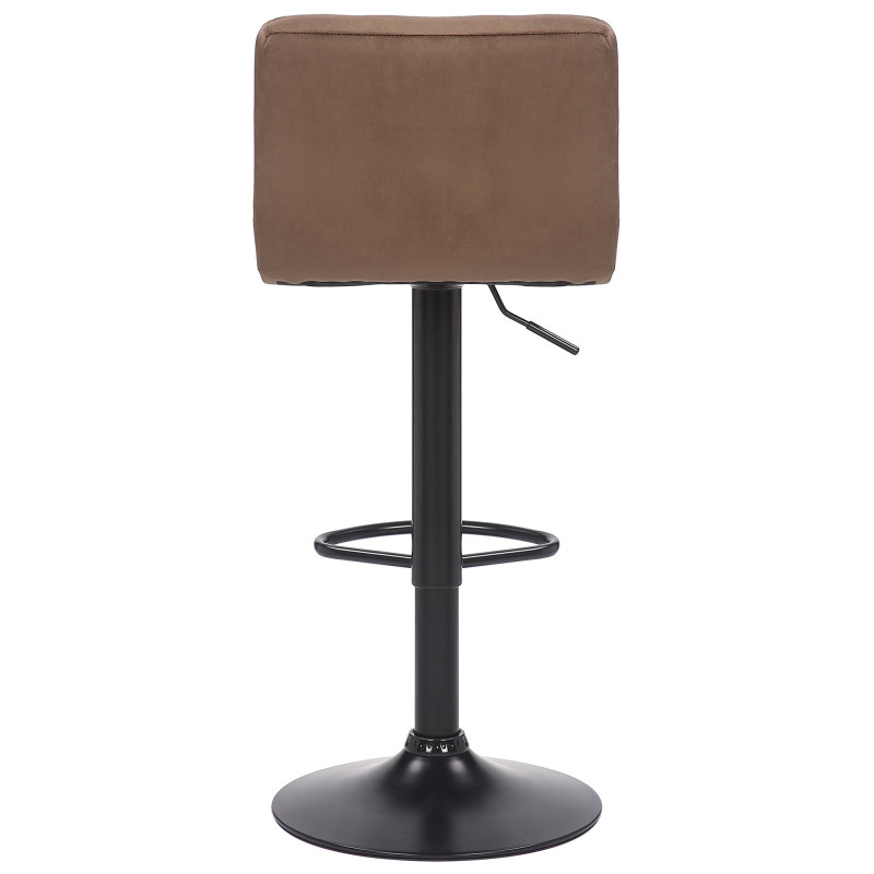Tabouret de bar Feni en velours marron