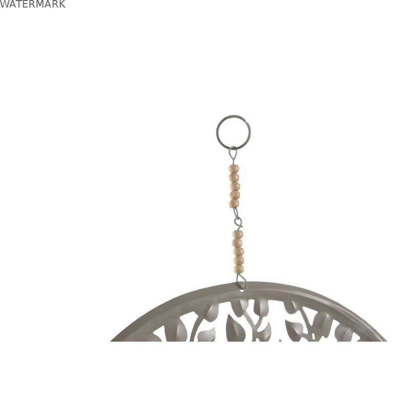 Décoration Suspendue Home ESPRIT Bleu Blanc Gris Rose Fer Arbre Buda Oriental 33 x 1 x 77 cm (4 Unités)