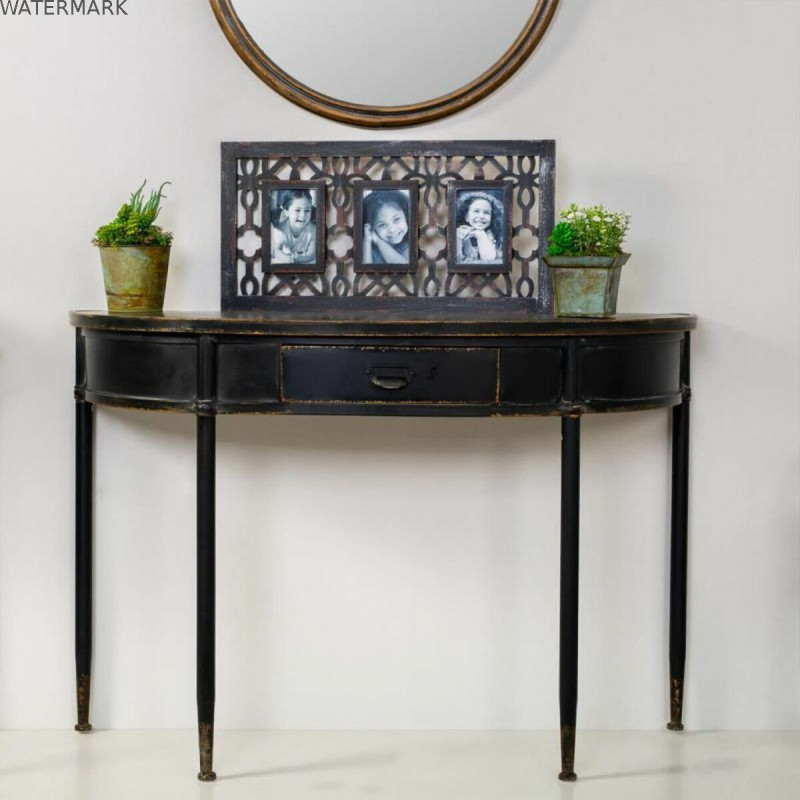 Meuble d'Entrée Alexandra House Living Noir 44 x 80 x 120 cm