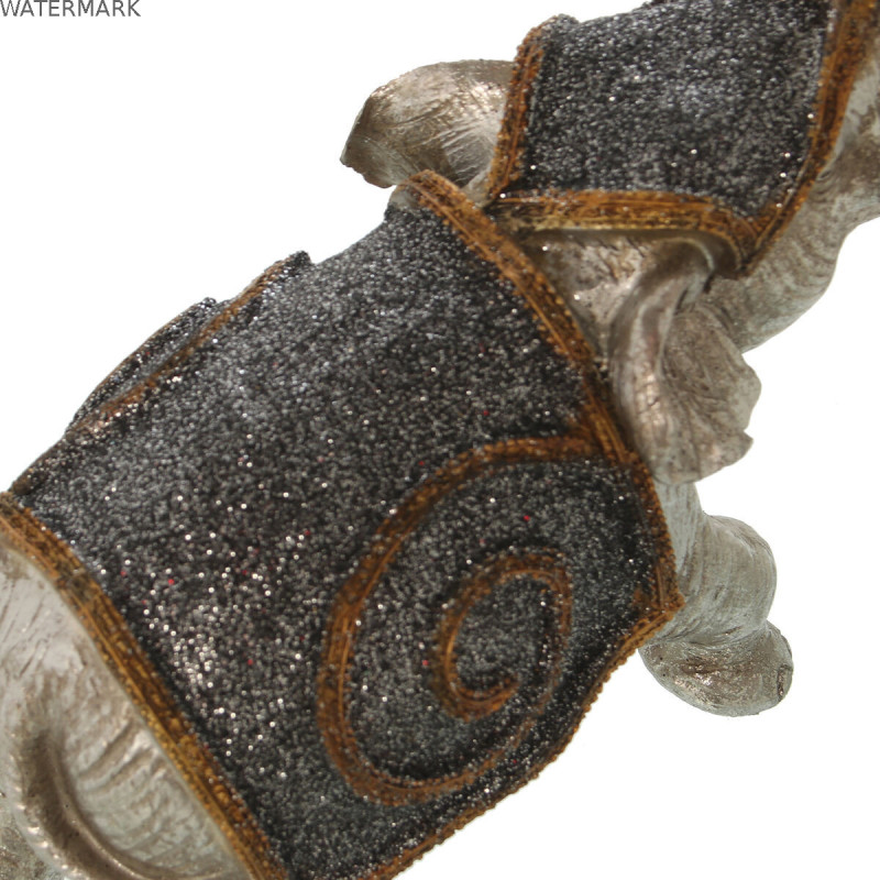 Figurine Décorative Alexandra House Living Argenté Plastique Eléphant 12 x 24 x 23 cm