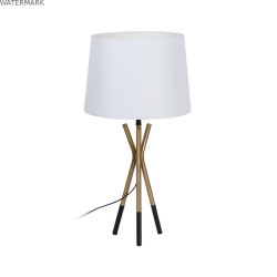 Lampe de bureau Blanc Noir Doré Fer 40 W 33 x 33 x 63,5 cm