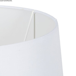 Lampe de bureau Blanc Noir Doré Fer 40 W 33 x 33 x 63,5 cm