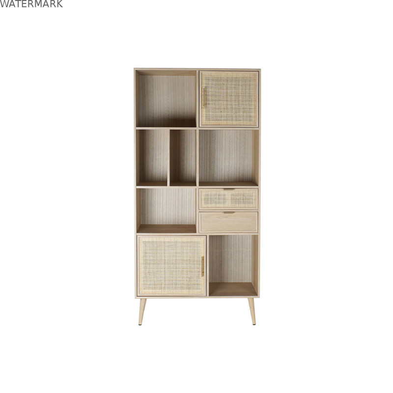 Étagère Home ESPRIT Naturel Bois de paulownia Bois MDF 90 x 37 x 189 cm