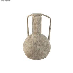 Vase Home ESPRIT Blanc Métal 23 x 23 x 35,5 cm