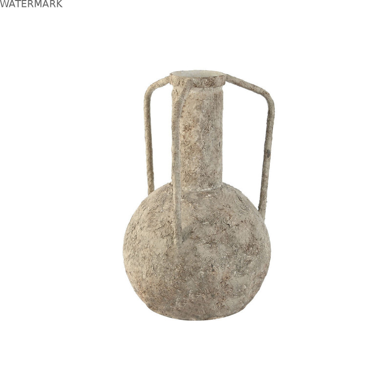 Vase Home ESPRIT Blanc Métal 23 x 23 x 35,5 cm Vase Home ESPRIT Blanc Métal 23 x 23 x 35,5 cm