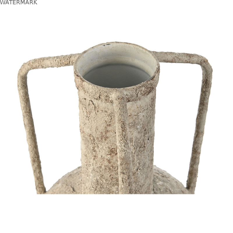 Vase Home ESPRIT Blanc Métal 23 x 23 x 35,5 cm