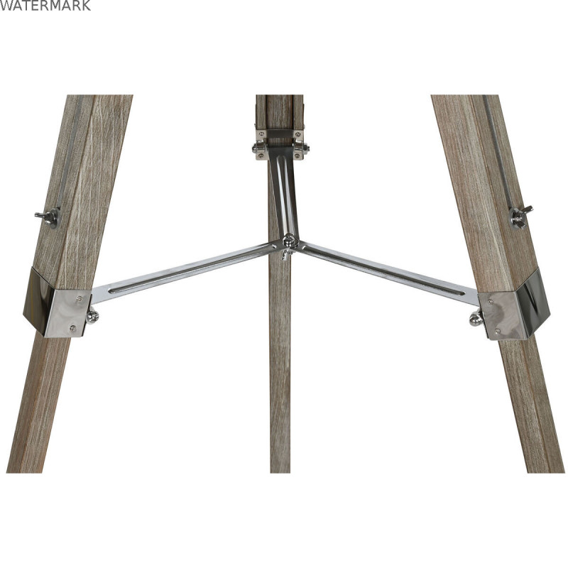 Lampadaire Home ESPRIT Blanc Marron Bois 40 x 40 x 150 cm