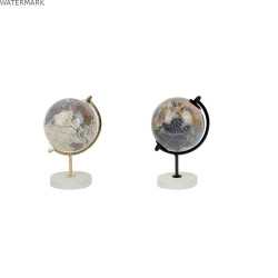 Figurine Décorative Versa Mappemonde Multicouleur
