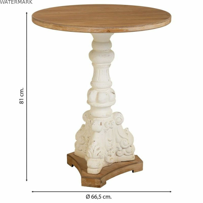 Table Basse Alexandra House Living Blanc Bois d'épicéa Bois MDF 66 x 81 x 66 cm