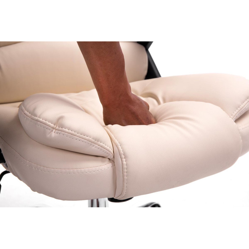 Fauteuil de bureau Thor crème