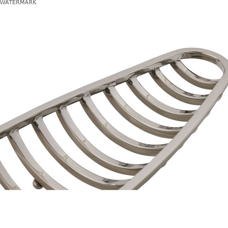 Centre de Table Home ESPRIT Argenté Moderne Chrome 51 x 12 x 6 cm