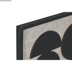 Cadre Home ESPRIT Noir Beige Moderne 60 x 3 x 80 cm (2 Unités)