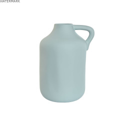 Vase Home ESPRIT Bleu ciel Grès Style artisanal 36 x 31 x 48 cm