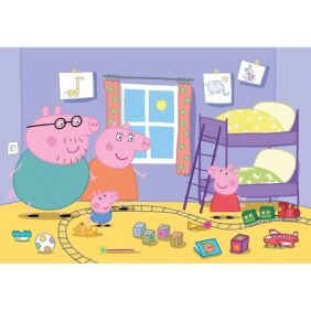 Puzzle Peppa Pig - - Clementoni 60 pieces Maxi - Pour Enfant de 4 ans et plus - Fabriqué en Italie