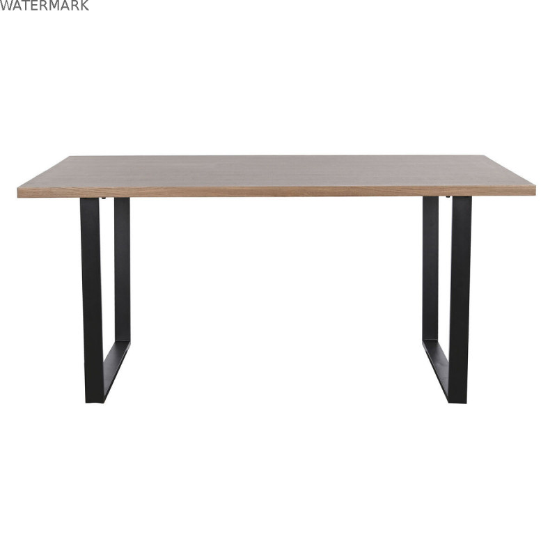 Table de Salle à Manger Home ESPRIT Marron Noir Fer Bois MDF 160 x 90 x 75 cm Table de Salle à Manger Home ESPRIT Marron Noir Fer Bois MDF 160 x 90 x 75 cm