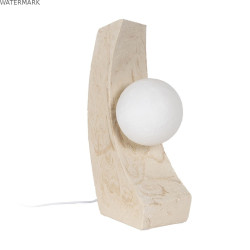 Lampe de bureau Crème Polyrésine 220-240 V 16,5 x 11,5 x 30 cm