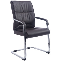 Fauteuil visiteur XL Anubis marron