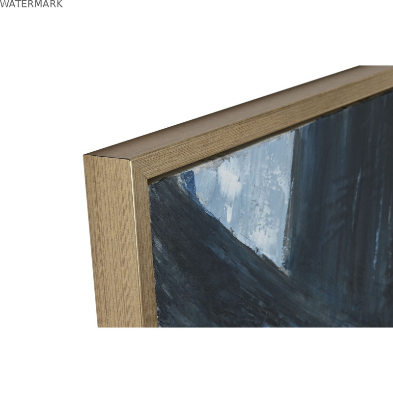 Cadre Home ESPRIT Bleu Blanc Abstrait Moderne 131 x 3,8 x 131 cm