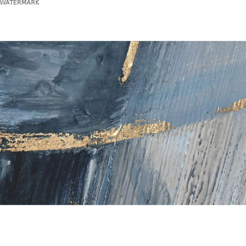 Cadre Home ESPRIT Bleu Blanc Abstrait Moderne 131 x 3,8 x 131 cm
