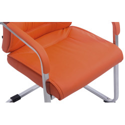 Fauteuil visiteur XL Anubis orange