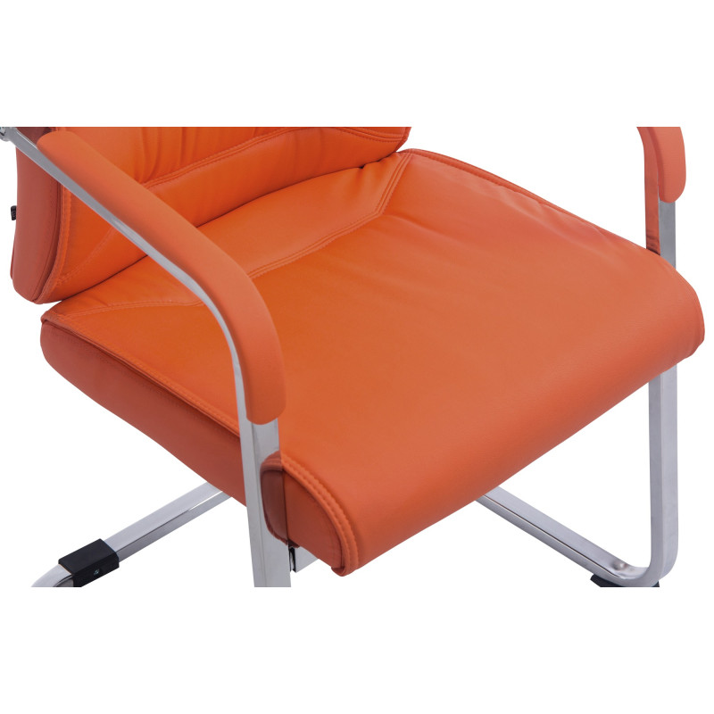 Fauteuil visiteur XL Anubis orange