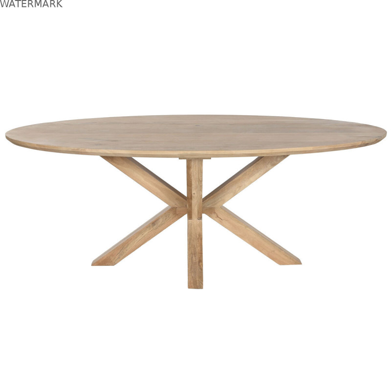 Table de Salle à Manger Home ESPRIT Naturel Bois de manguier 200 x 100 x 77 cm