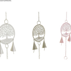 Décoration Suspendue DKD Home Decor Arbre Blanc (4 Unités)